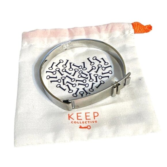 Keep Collective Bangle Bracelet Silver Tone - Picture 1 of 3